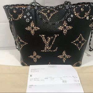 louis-vuitton neverfull Jungle  mm New With Receip
